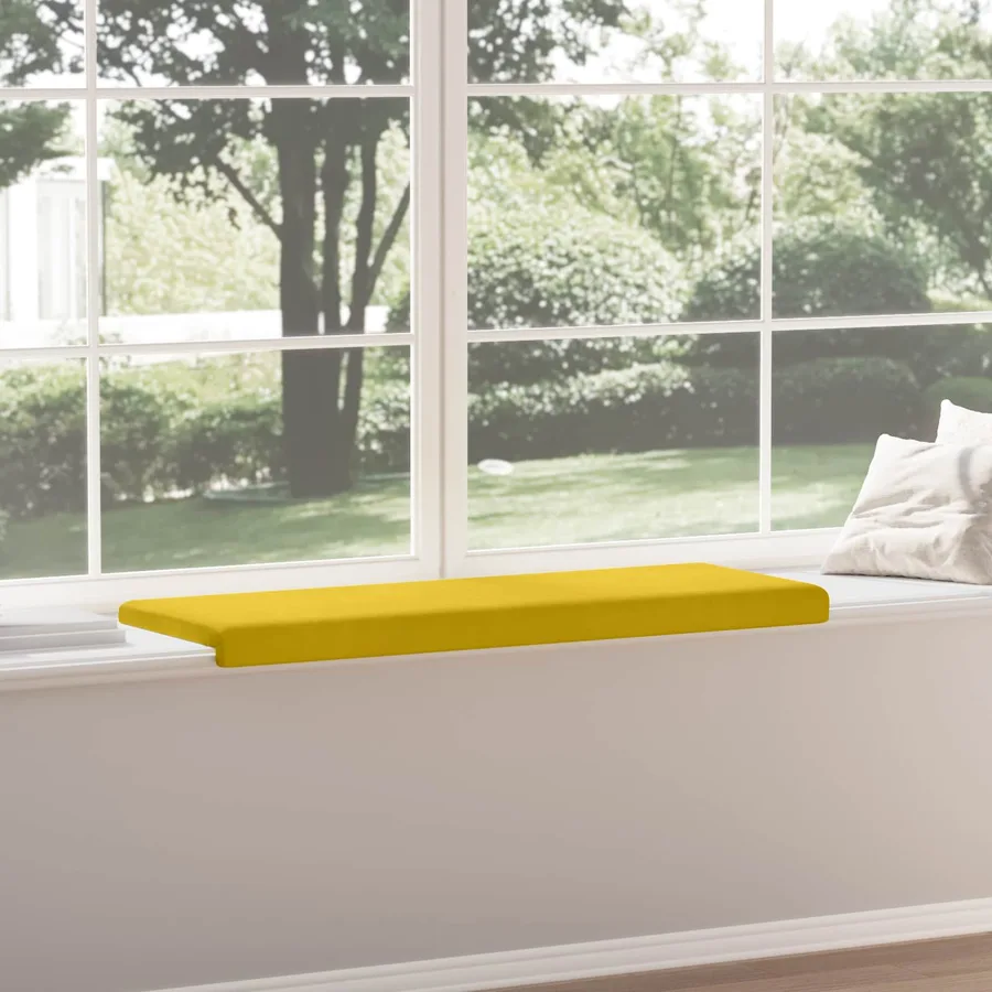 Coussin de banc Velours (V) Jaune Profondeur 35 cm - 4