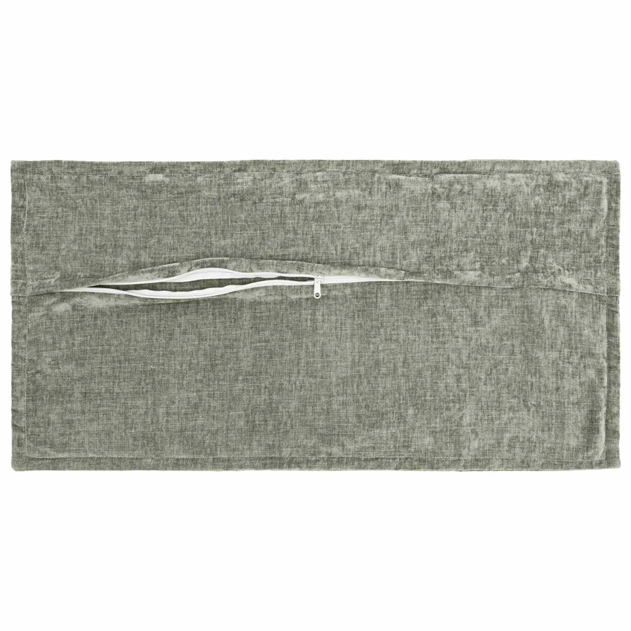 Housse de coussin 6 pcs HOUTEN Vert 40 x 80 cm Tissu Chenille - 3