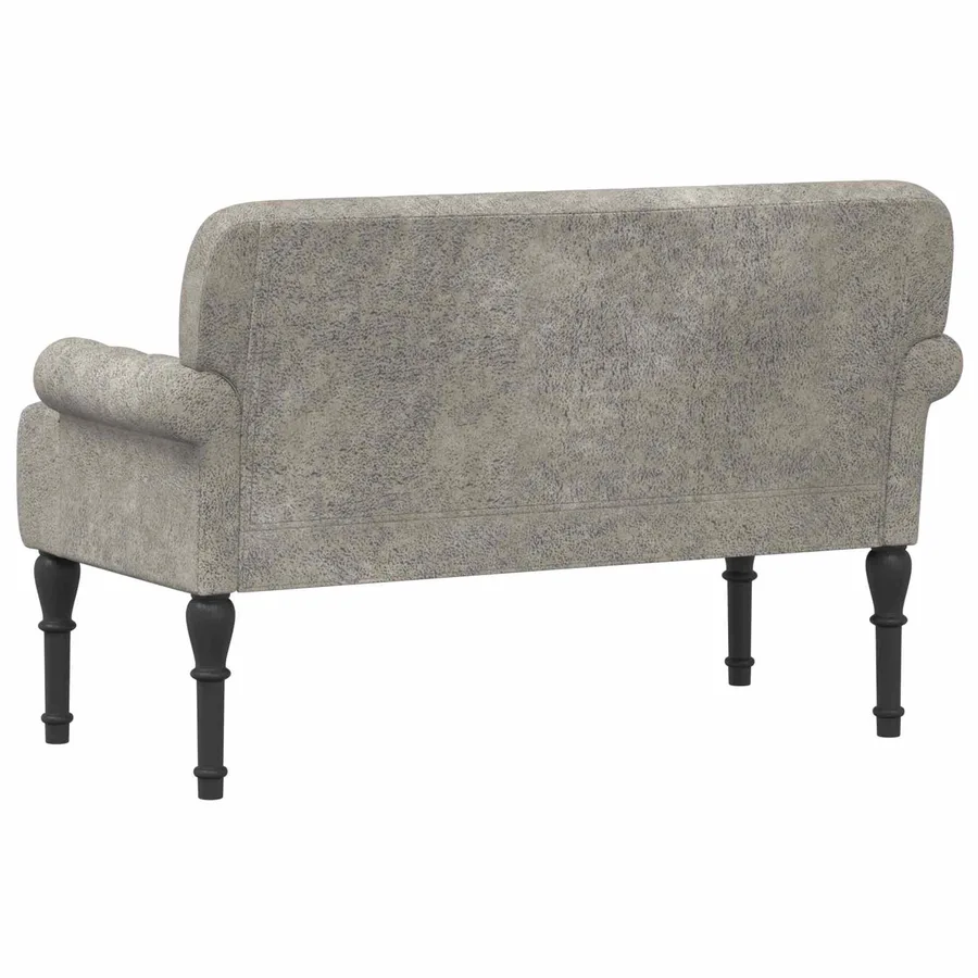 Canapé love seat avec capitonnage en boutons Gris clair - 5