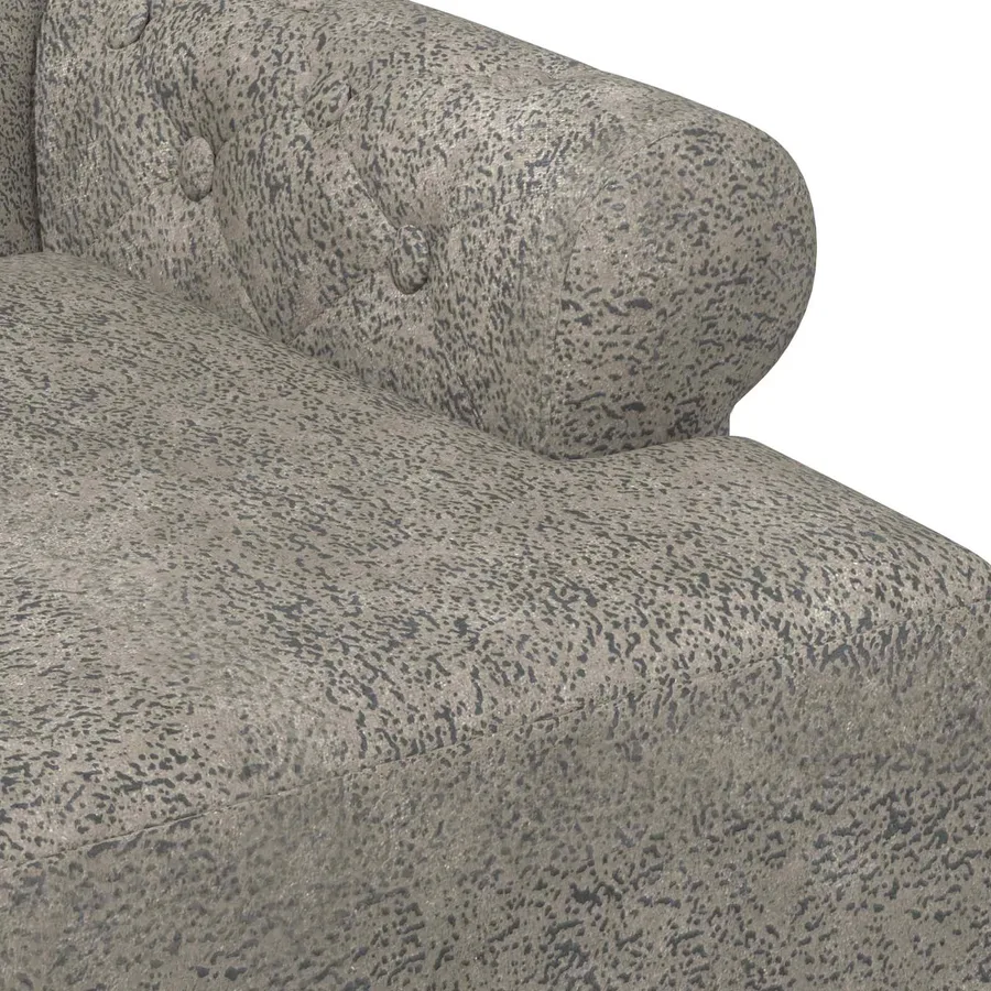 Canapé love seat avec capitonnage en boutons Gris clair - 6