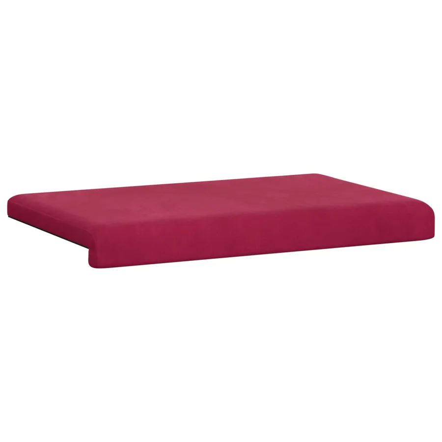 Coussin de banc Velours (V) Bordeaux Profondeur 35 cm - 5