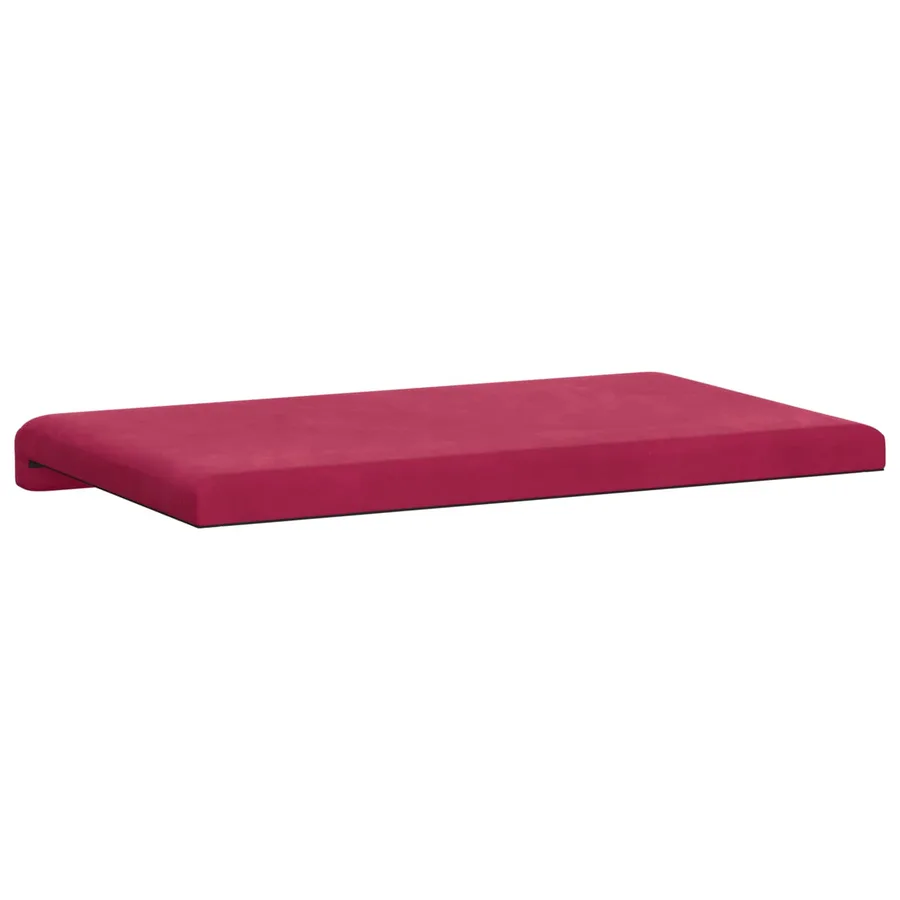Coussin de banc Velours (V) Bordeaux Profondeur 35 cm - 7