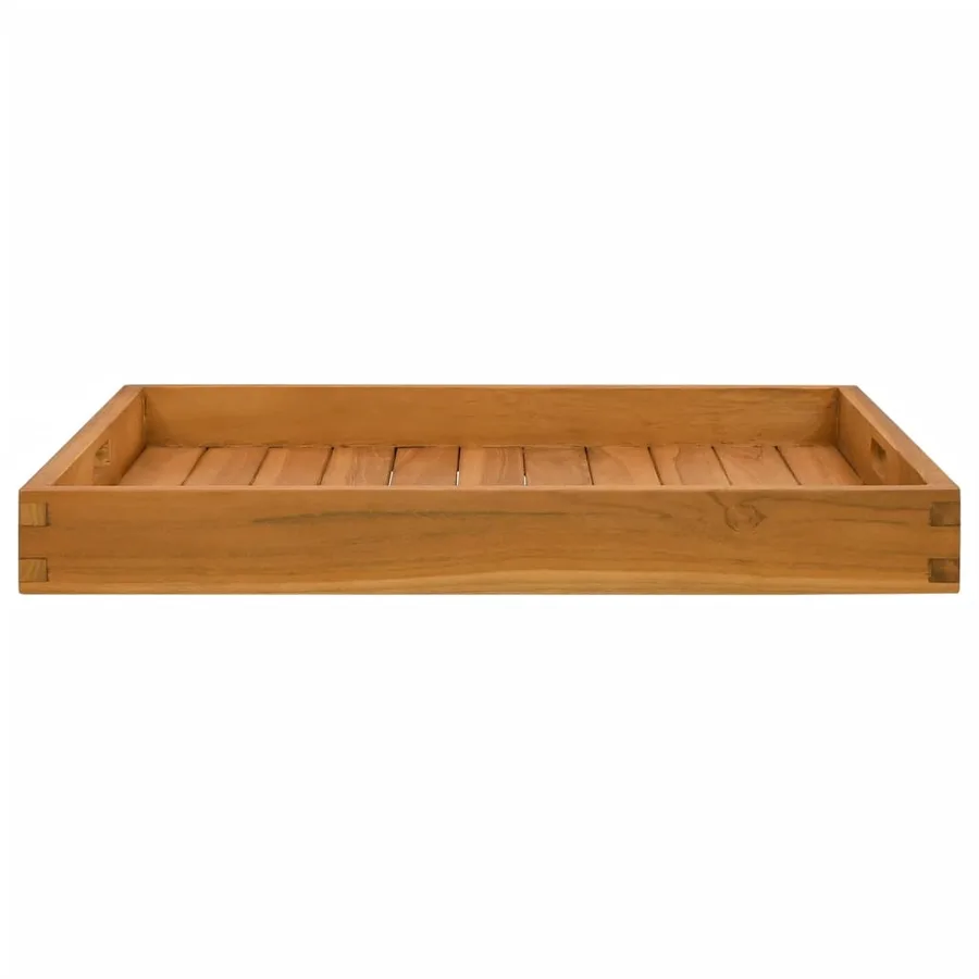 Plateau de service 60x60 cm Bois de teck massif - 2
