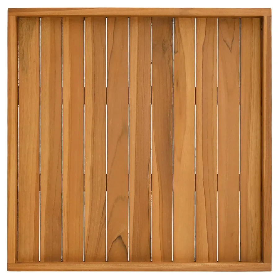 Plateau de service 60x60 cm Bois de teck massif - 5