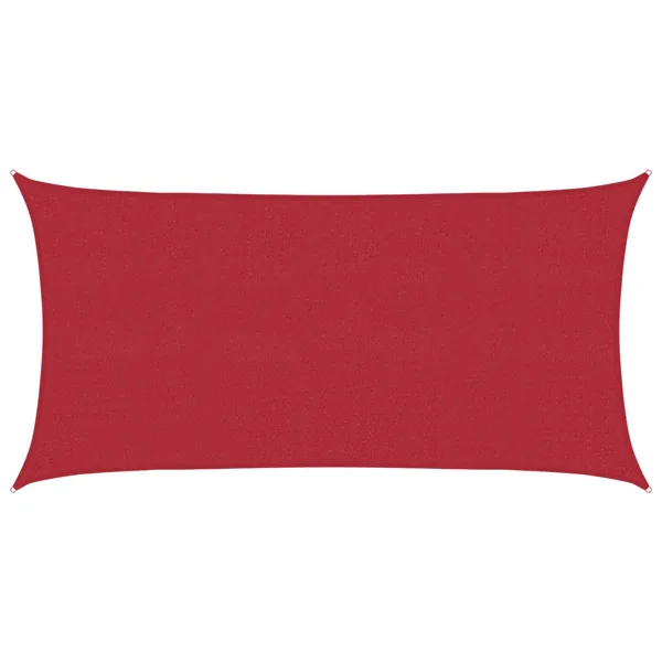 Voile d'ombre Rouge 2 x 6 m HDPE