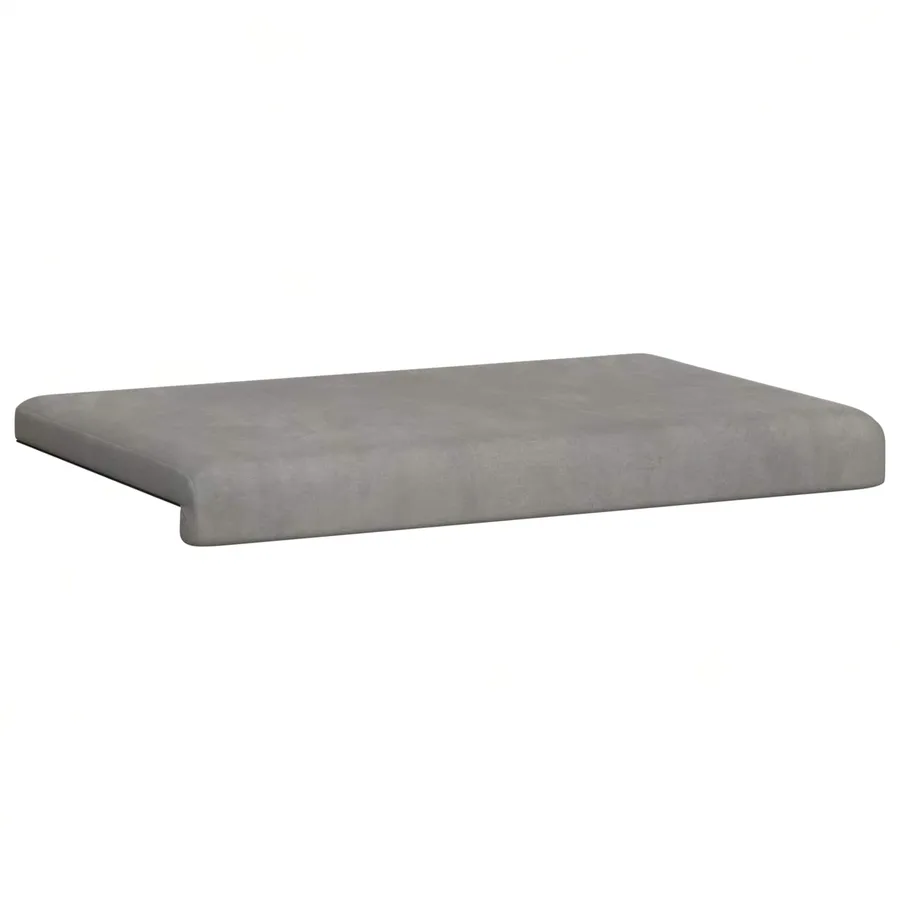 Coussin de banc Velours (V) Gris clair Profondeur 35 cm - 5