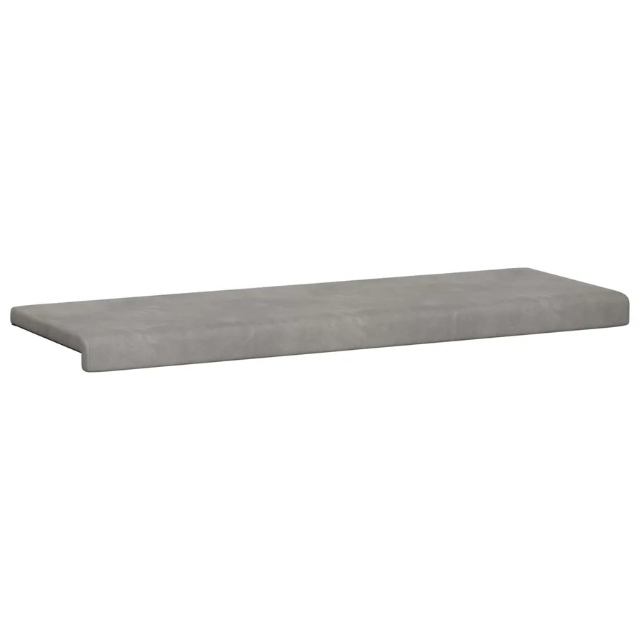 Coussin de banc Velours (V) Gris clair Profondeur 35 cm - 5