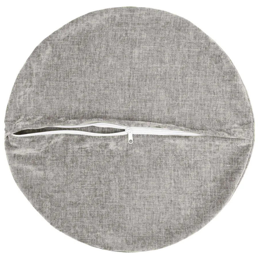 Housse de coussin 6 pcs HEERLEN Gris clair Ø 30 cm - 3