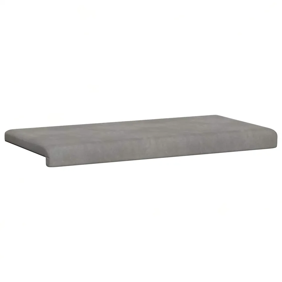 Coussin de banc Velours (V) Gris clair Profondeur 35 cm - 5