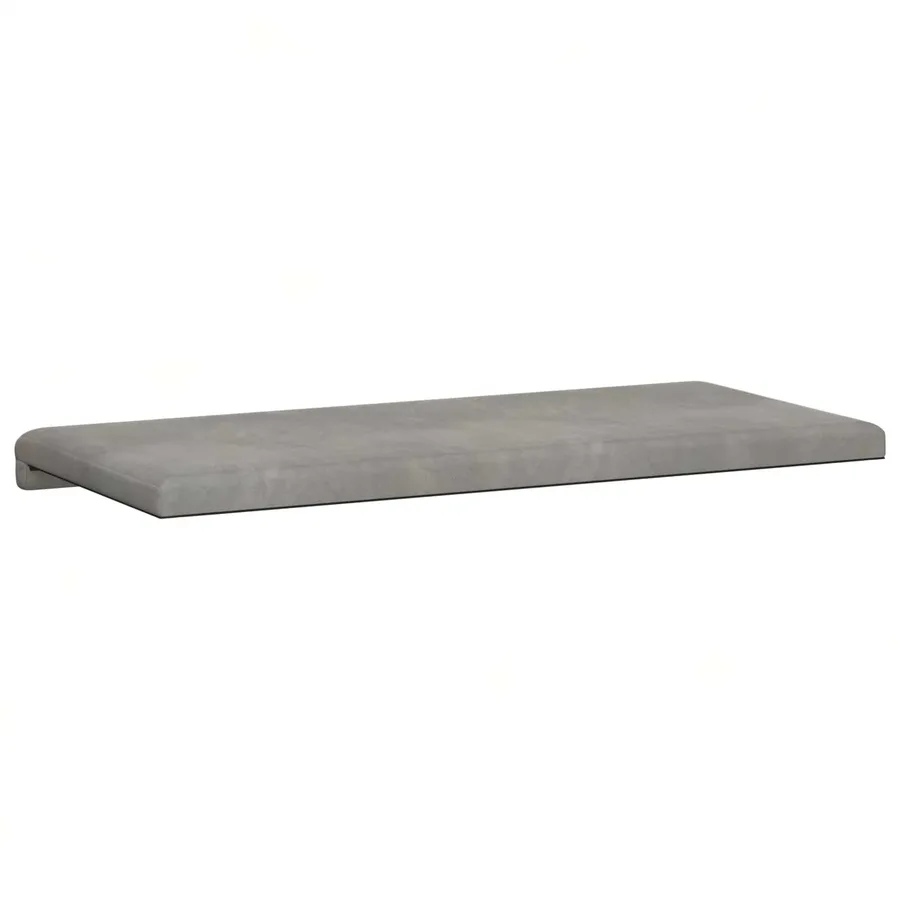 Coussin de banc Velours (V) Gris clair Profondeur 35 cm - 7