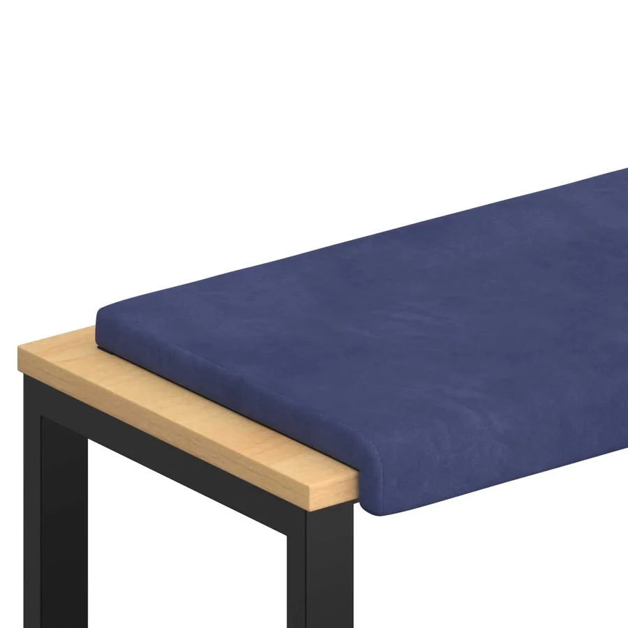 Coussin de banc Velours (V) Bleu police Profondeur 35 cm - 2