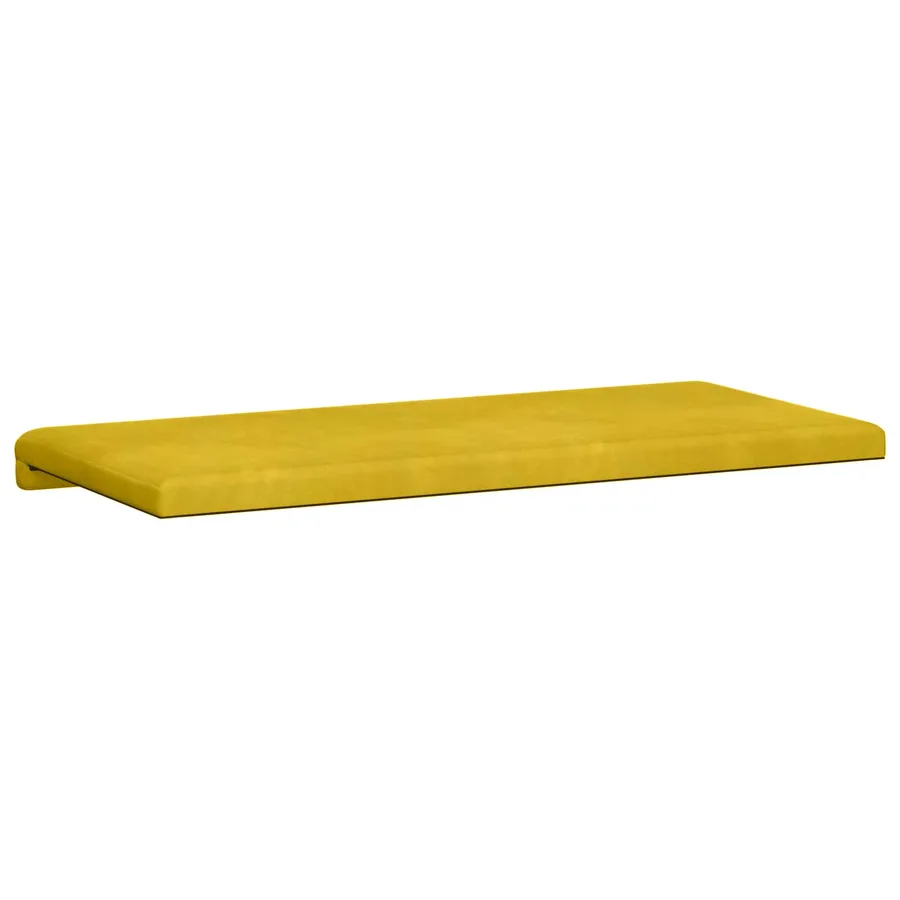 Coussin de banc Velours (V) Jaune Profondeur 35 cm - 7