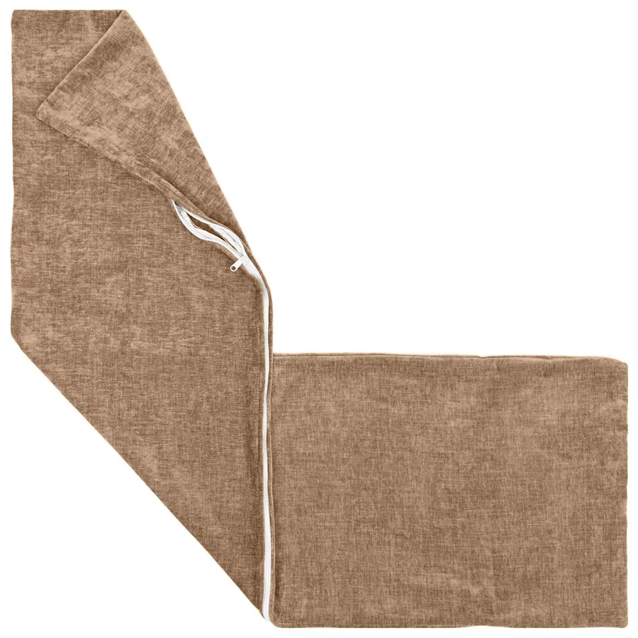 Housse de coussin 2 pcs HEERLEN Marron 40 x 145 cm - 3