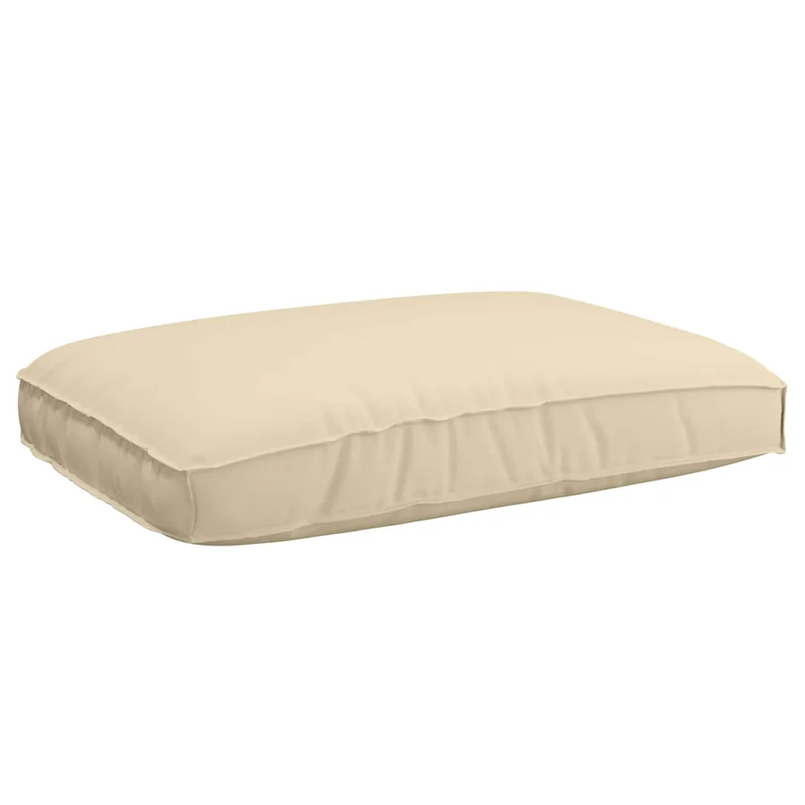 Ensemble de Canapés Uni 5 pcs Beige Bois d'Acacia Massif - 7