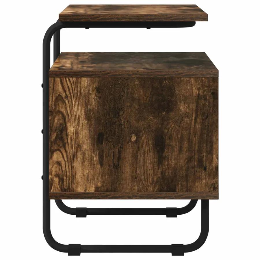 Table de chevet 2 pc Chêne fumé Bois d'ingénierie - 6