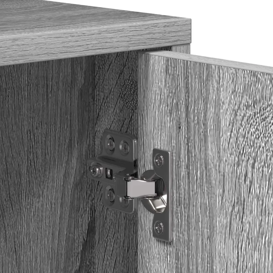 Table de chevet 2 pc Sonoma gris Bois d'ingénierie - 8
