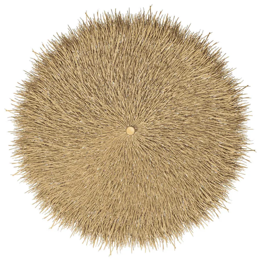 Parasol en bambou avec toit en feuille de bananier 210 cm - 4