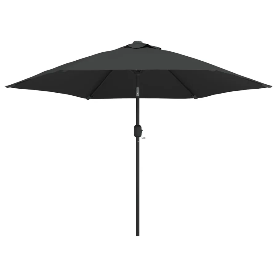 Parasol d'extérieur avec LED et mât en acier 300 cm Anthracite - 2