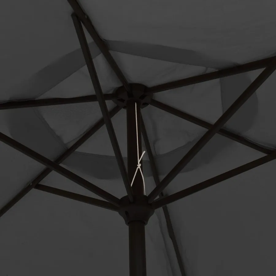 Parasol d'extérieur avec LED et mât en acier 300 cm Anthracite - 7