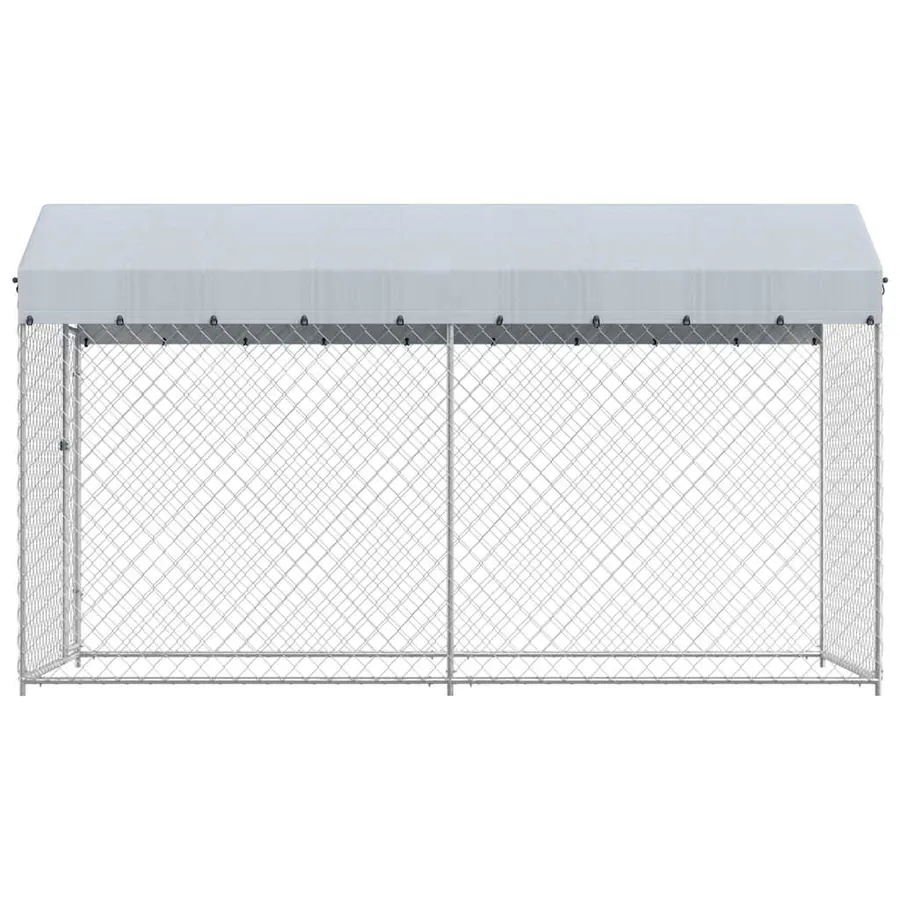 Chenil d'extérieur avec toit pour chiens 382x192x225 cm - 3