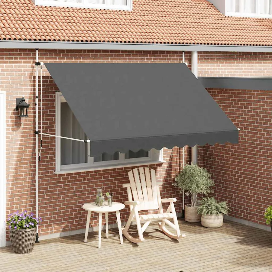 Auvent manuel rétractable 300 cm Anthracite