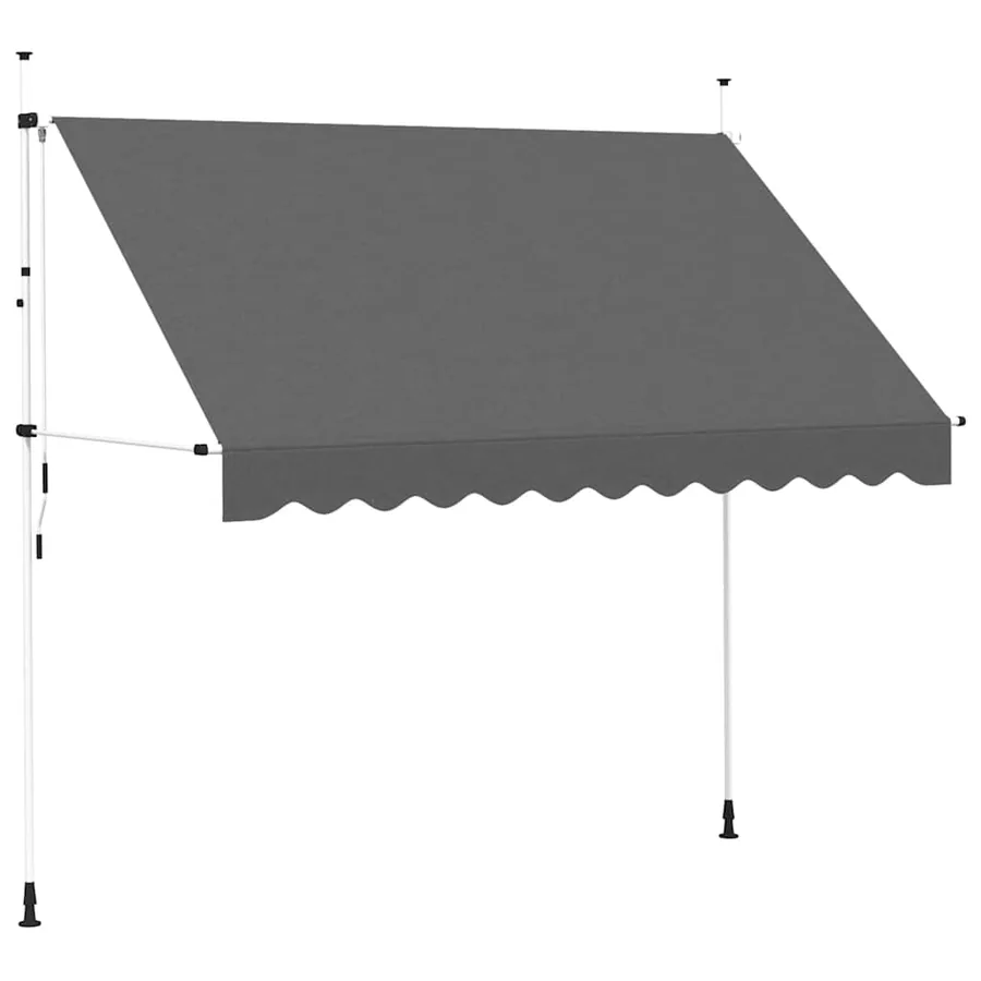 Auvent manuel rétractable 300 cm Anthracite - 2