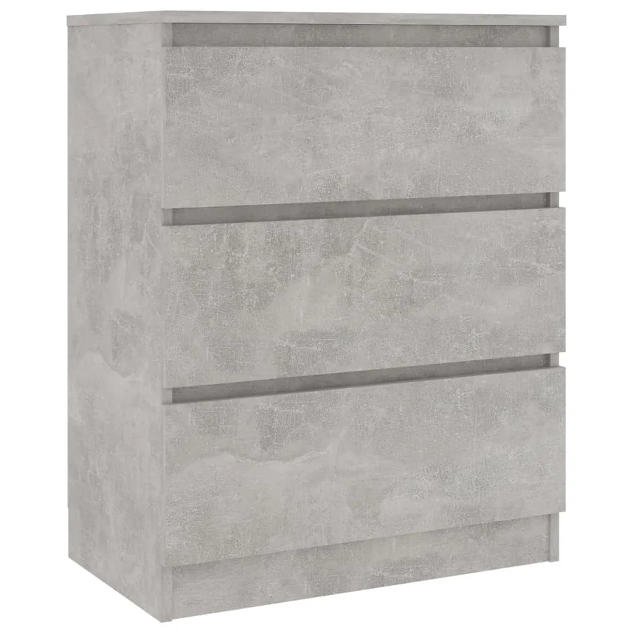 Buffet Gris béton 60x35x76 cm Bois d'ingénierie - 4