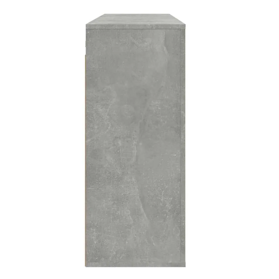 Armoire murale Gris béton 80x33x80 cm Bois d'ingénierie - 5