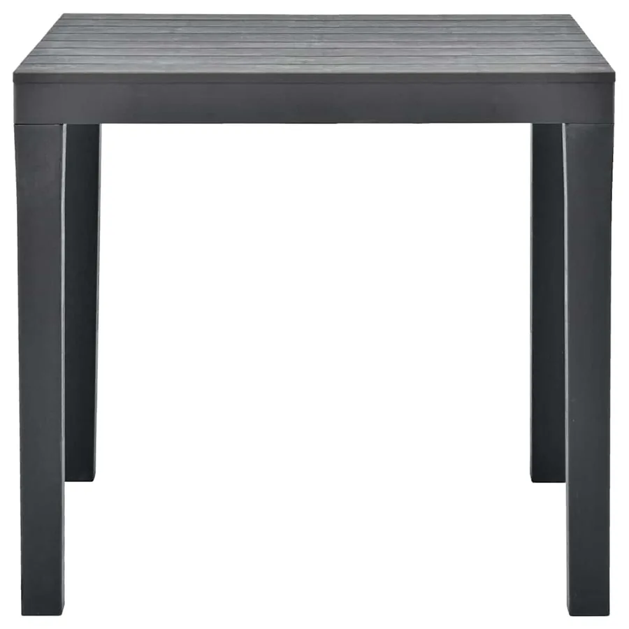 Table de jardin avec 2 bancs Plastique Anthracite - 4