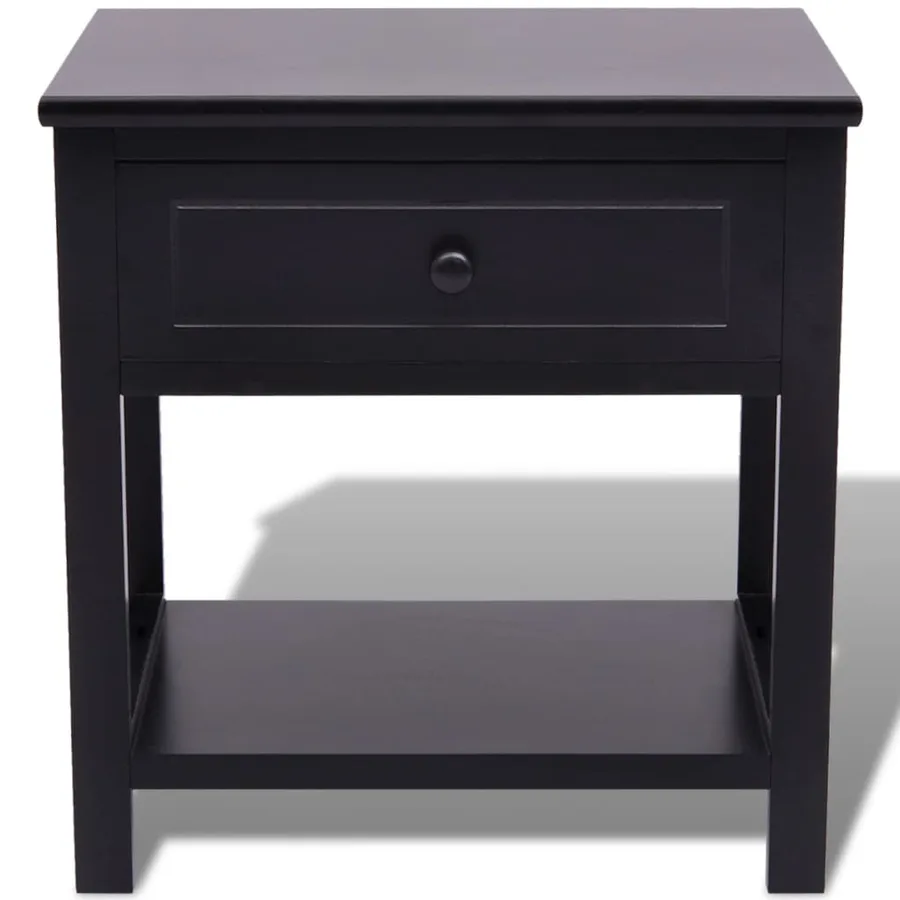 Table de chevet Bois Noir - 3