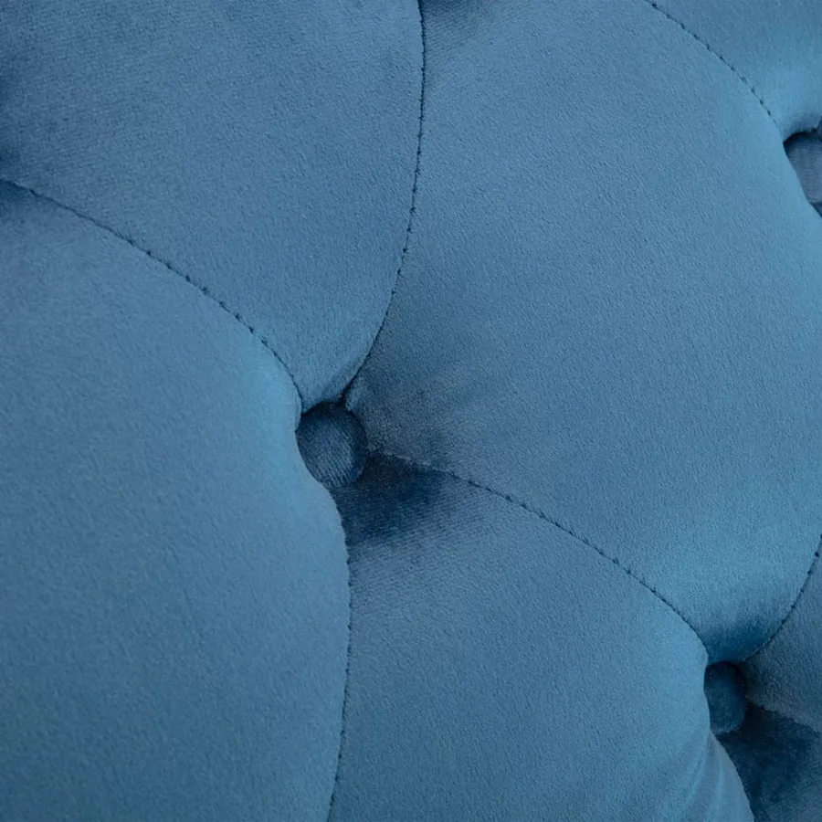 Chaise longue Bleu Velours - 7