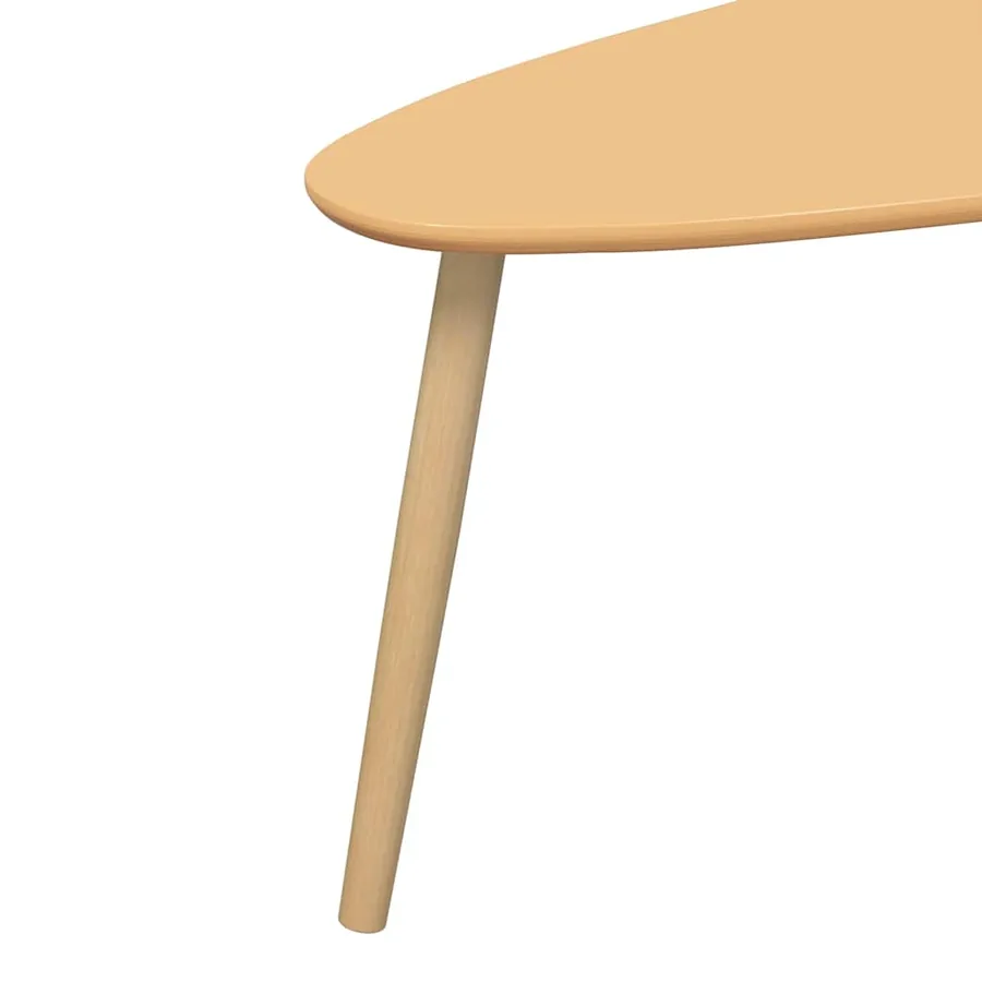 Ensemble de tables basses 2 pcs Bois de pin massif Marron - 8