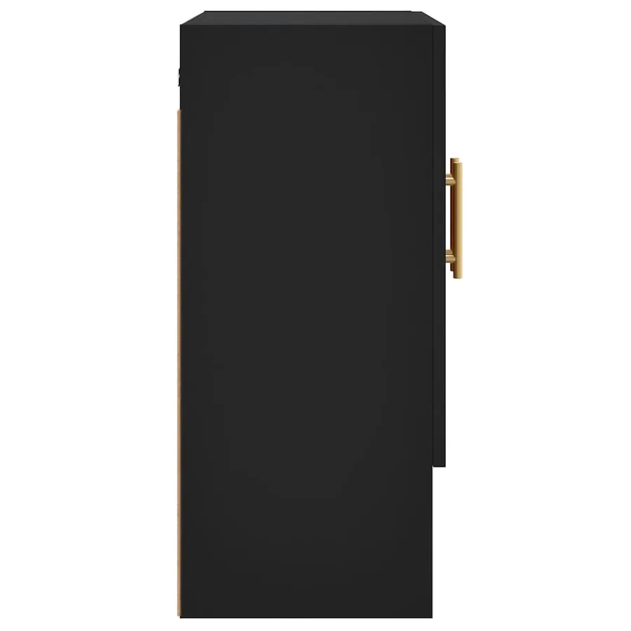 Armoire murale noir 60x31x70 cm bois d'ingénierie - 7