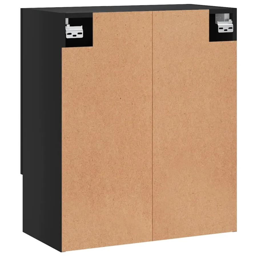 Armoire murale noir 60x31x70 cm bois d'ingénierie - 8