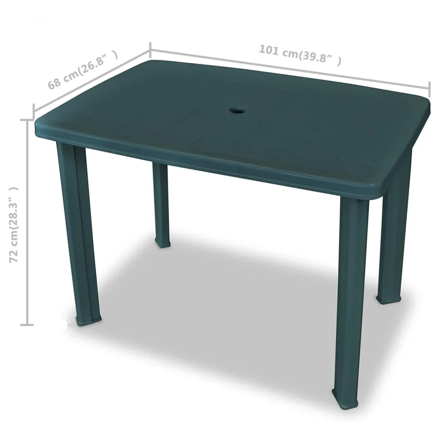 Ensemble de bistro 3 pcs Plastique Vert - 10