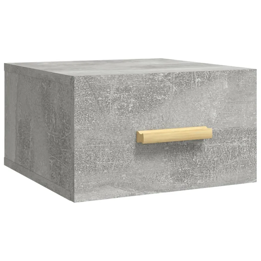 Tables de chevet murales 2 pcs gris béton 35x35x20 cm - 4