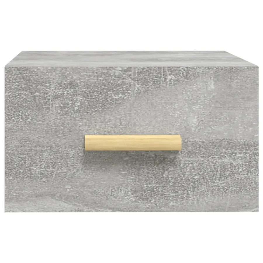 Tables de chevet murales 2 pcs gris béton 35x35x20 cm - 6