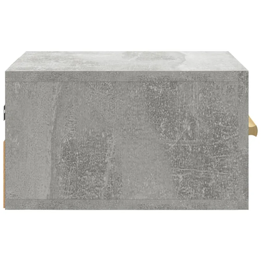 Tables de chevet murales 2 pcs gris béton 35x35x20 cm - 7