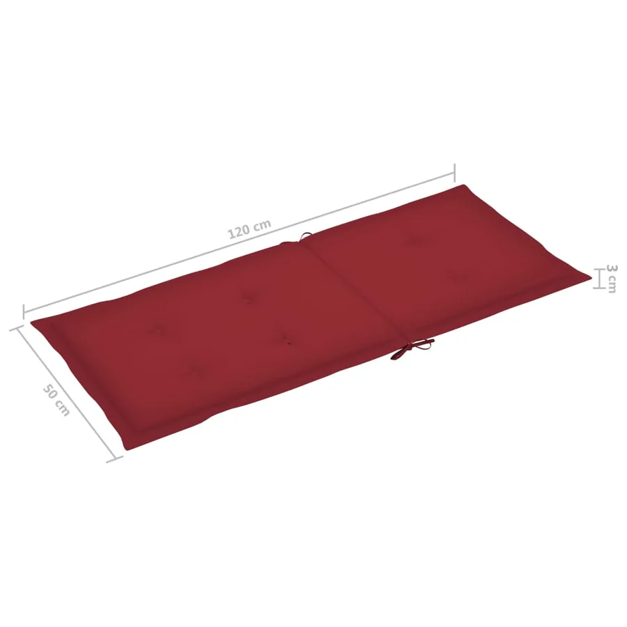 Chaises pliables de jardin avec coussins lot de 8 Bois d'acacia - 11