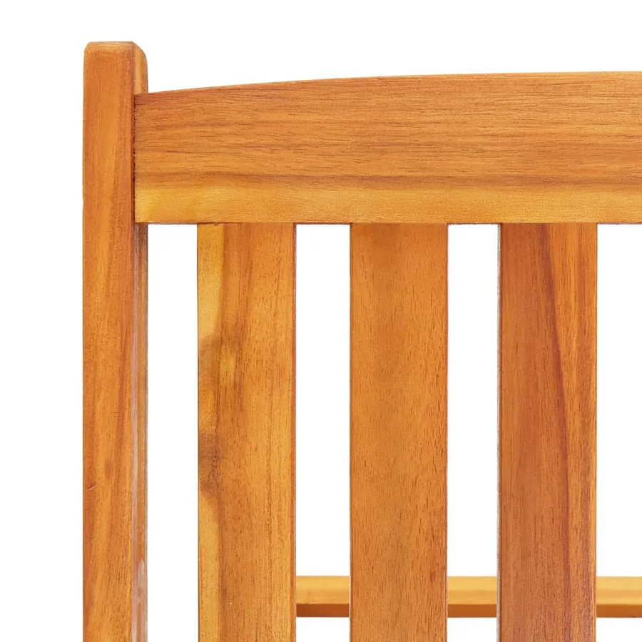 Chaise longue de jardin avec coussin Bois d'acacia solide - 13
