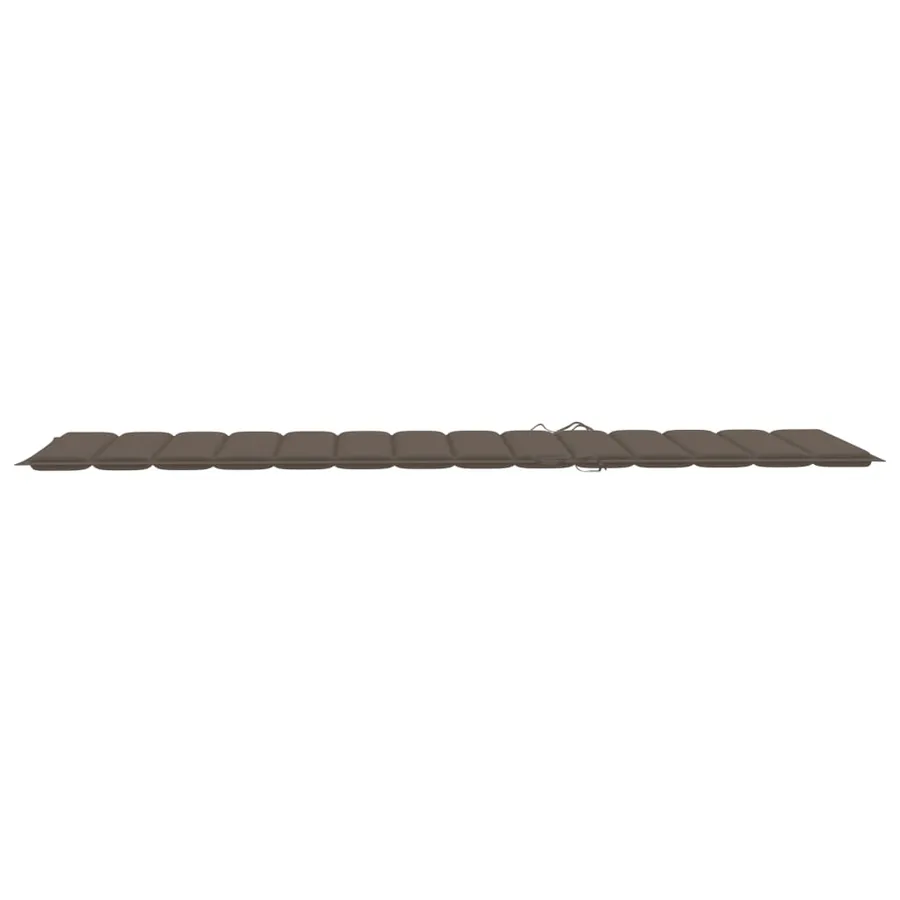 Chaise longue de jardin avec coussin Bois d'acacia solide - 17