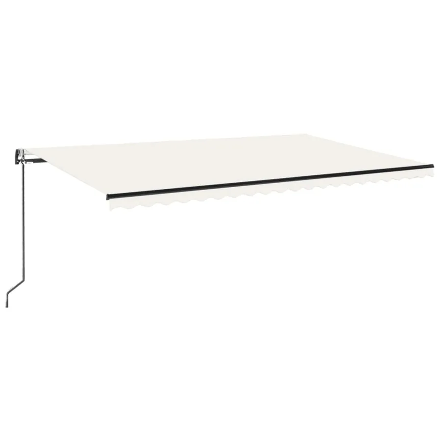 Auvent rétractable automatique 500x300 cm Crème - 2