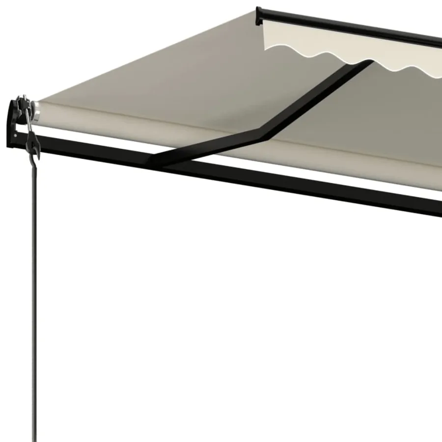 Auvent rétractable automatique 500x300 cm Crème - 5