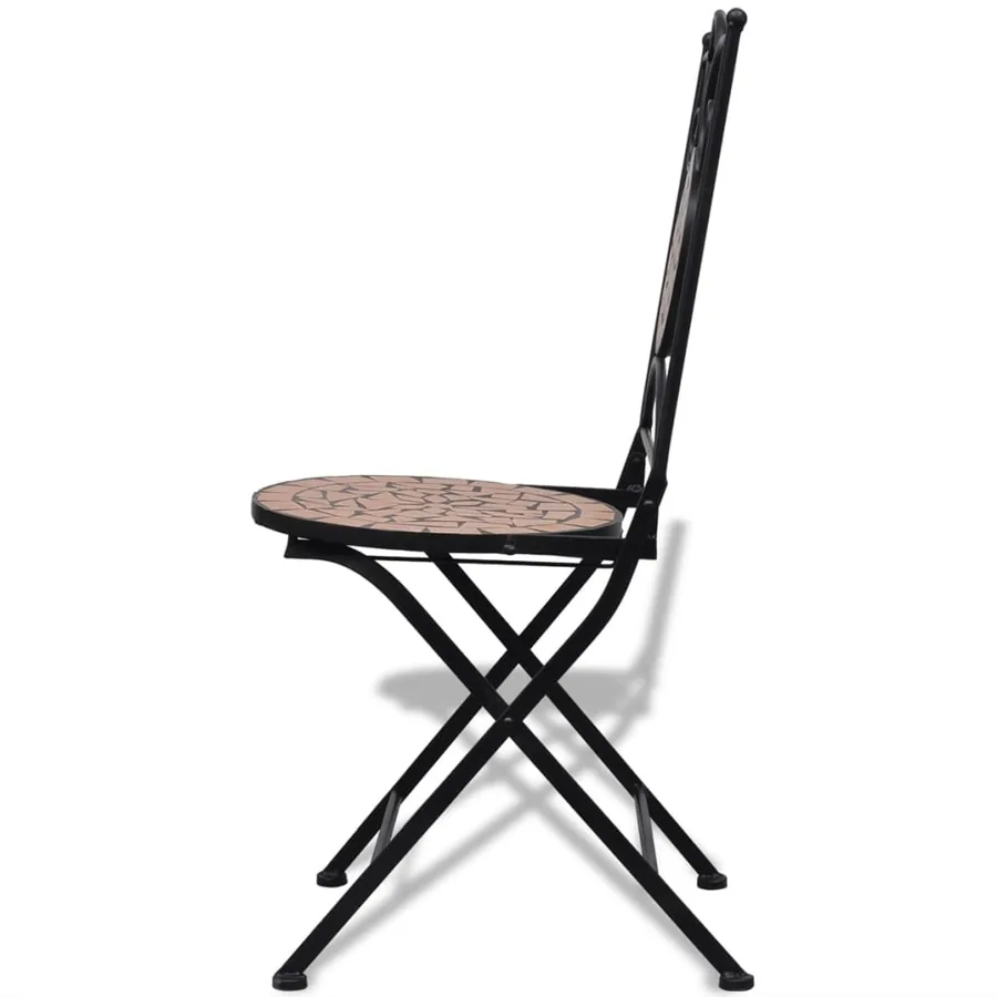 Ensemble de bistro 3 pcs Carreaux céramiques Terre cuite - 7