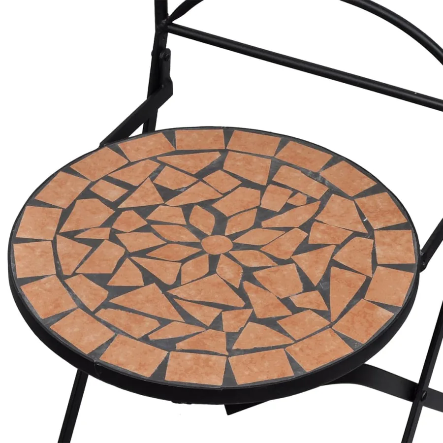 Ensemble de bistro 3 pcs Carreaux céramiques Terre cuite - 9
