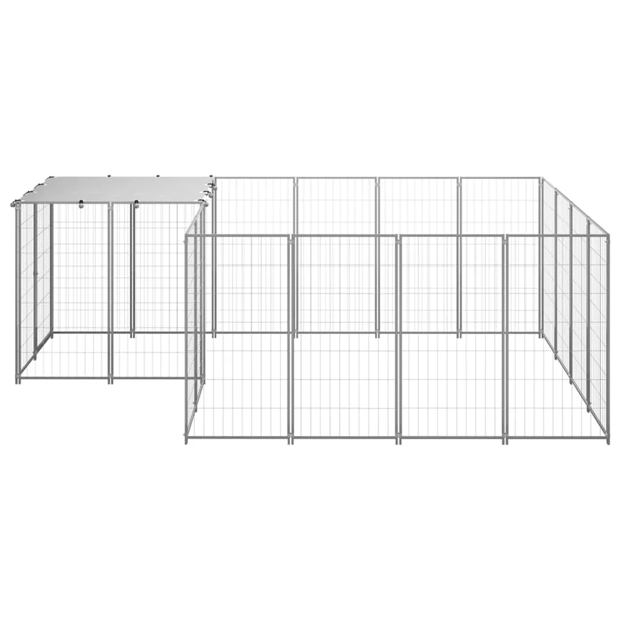 Chenil Argenté 6,05 m² Acier - 2