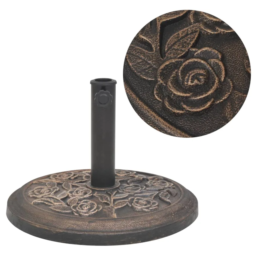 Socle de parasol Résine Rond Bronze 9 kg