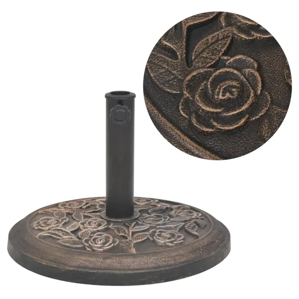Socle de parasol Résine Rond Bronze 9 kg