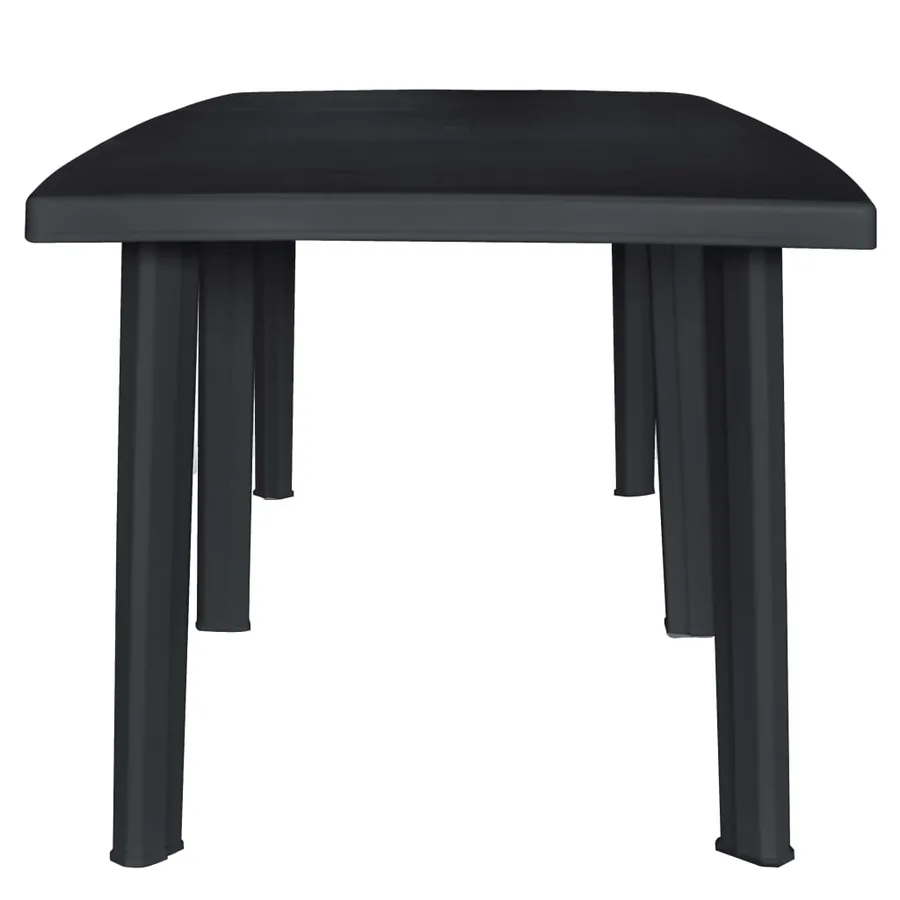 Ensemble à manger d'extérieur 11 pcs Plastique Anthracite - 11