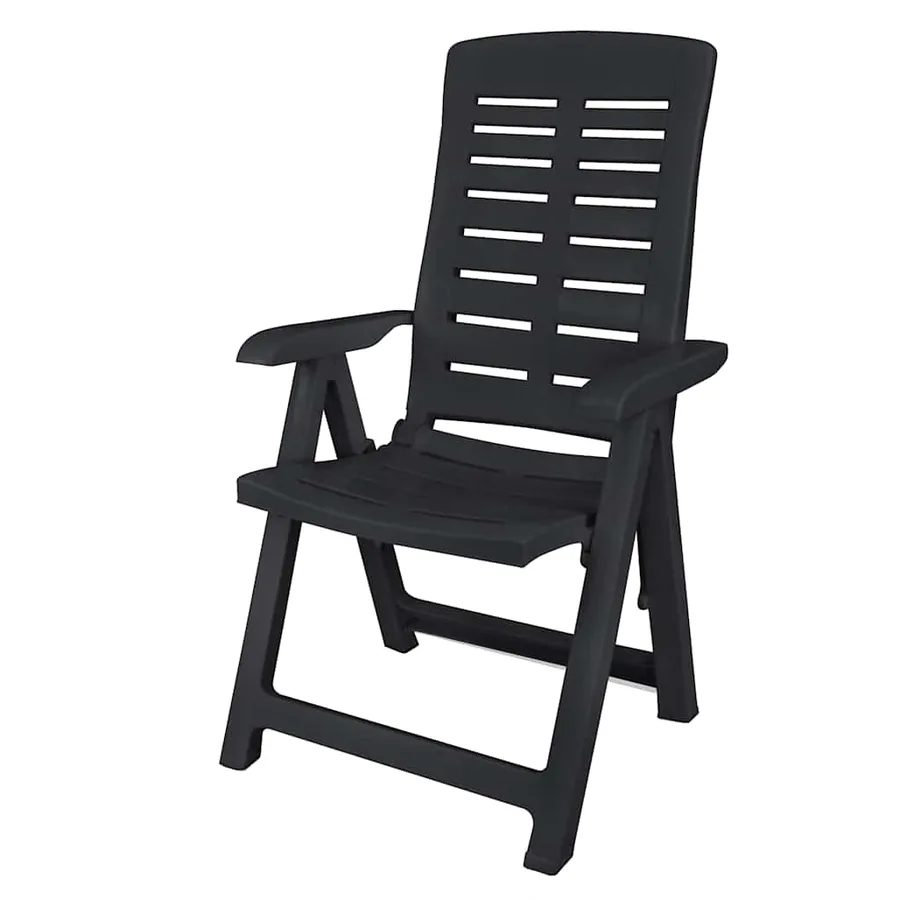 Ensemble à manger d'extérieur 11 pcs Plastique Anthracite - 3